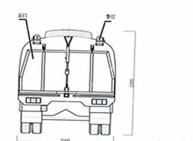 純吸式掃路車后側